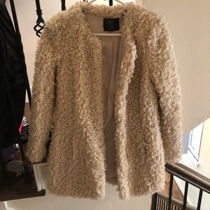 Zara faux shearling coat